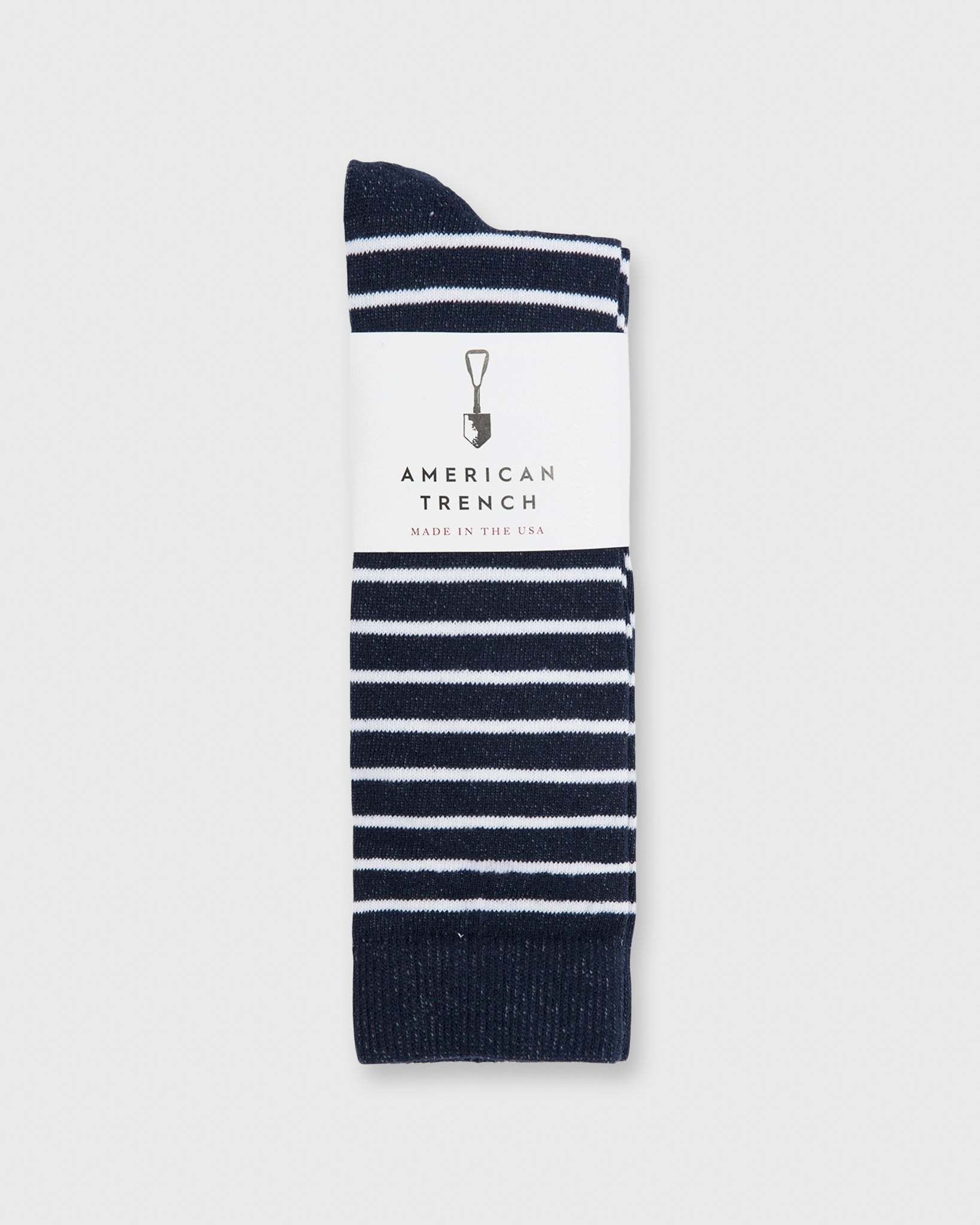 Classic Breton Stripe Socks in Navy/White