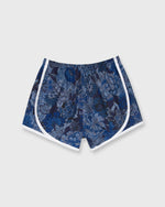 Load image into Gallery viewer, Track Short in Blue Regal Peony Liberty Fabric
