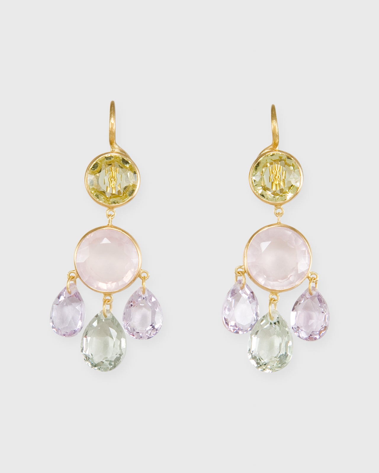 Small Gabrielle d'Estrées Earrings Multicolored Pastel