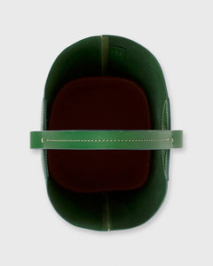 Bucket Tote Green Leather