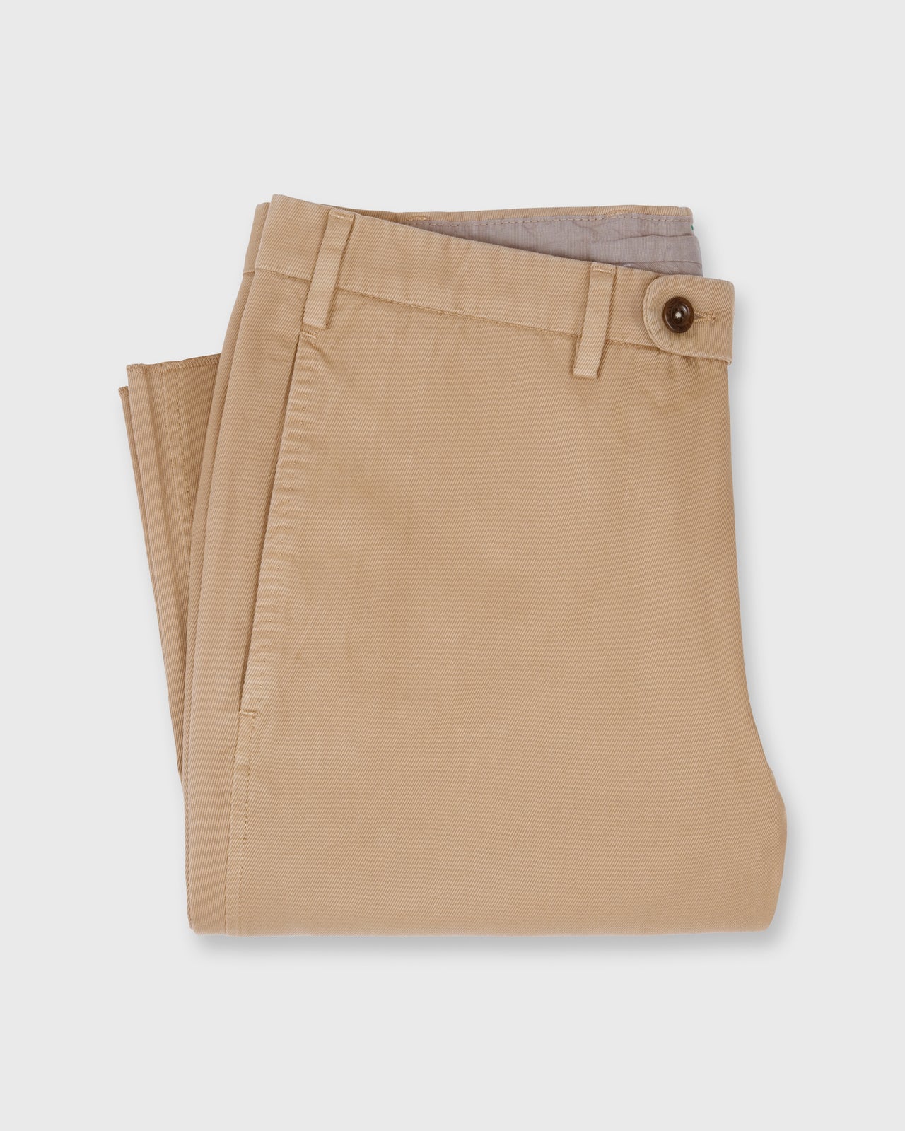 Garment-Dyed Sport Trouser in British Khaki High Ridge Twill
