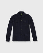 Load image into Gallery viewer, Military Jacket in Navy Flannel
