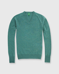 Classic V-Neck Sweater Lovat Green Cashmere