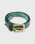 Load image into Gallery viewer, 1 3/8&quot; Hornback Crocodile Belt in Green

