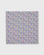 Load image into Gallery viewer, Cotton Print Pocket Square Purple Betsy Ann Liberty Fabric
