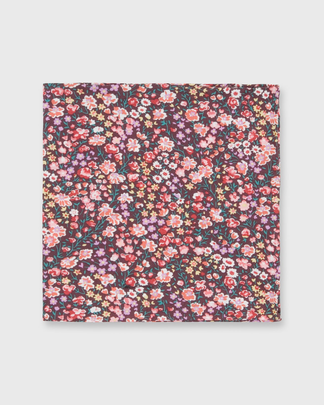 Cotton Print Pocket Square Pink Phoebe & Jo Liberty Fabric
