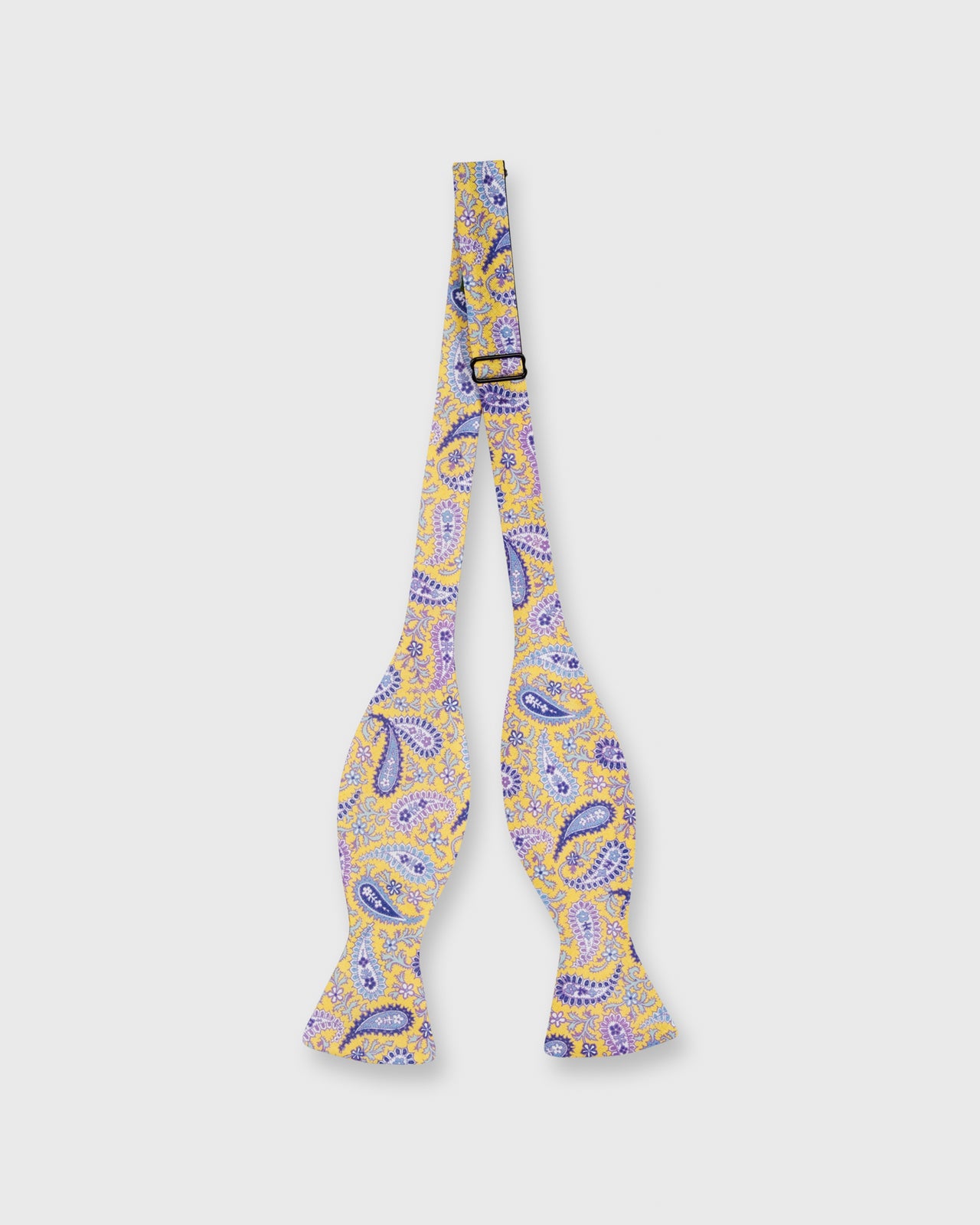 Cotton Bow Tie Yellow/ Sky/Purple Paisley