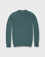 Load image into Gallery viewer, Classic Crewneck Sweater in Heather Pine Cashmere
