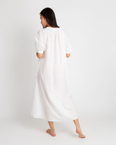 Lucy Nightdress in White Cotton Lawn - Xs by Ann Mashburn Lucy Nightdress in White Cotton Lawn - Xs by Ann Mashburn