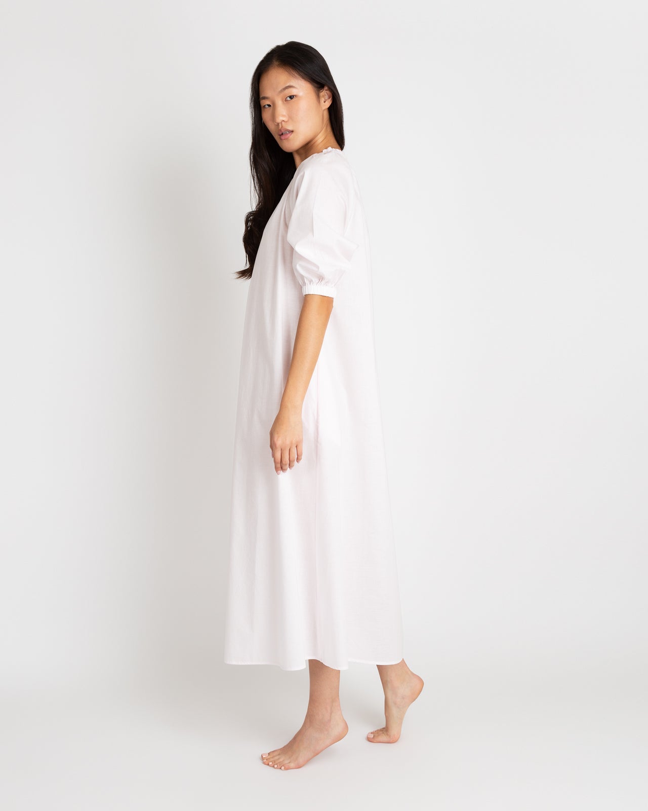 Lucy Nightdress Pale Pink Cotton Lawn