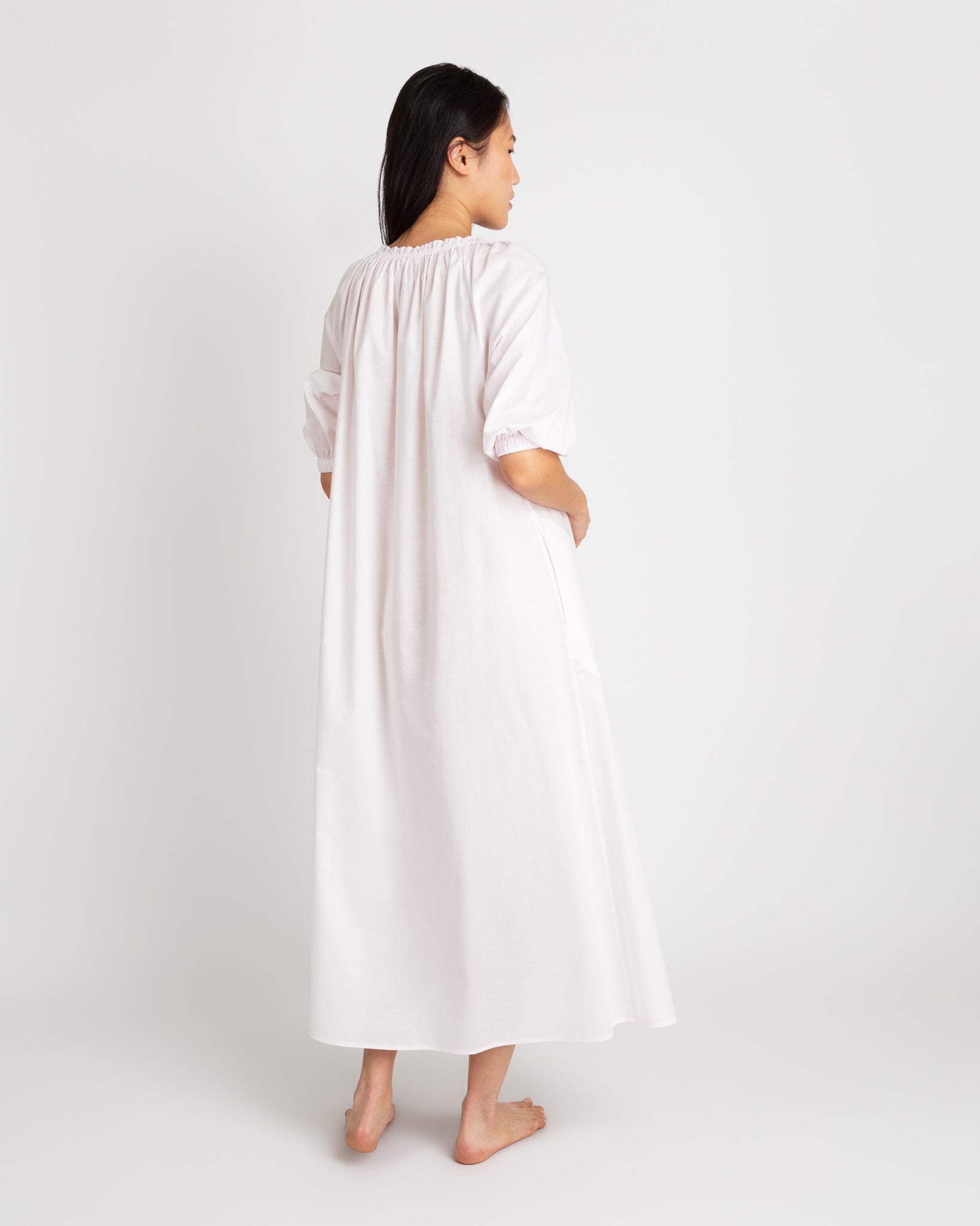 Lucy Nightdress Pale Pink Cotton Lawn