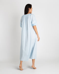 Lucy Nightdress Pale Blue Cotton Lawn