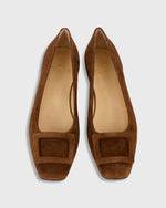 Load image into Gallery viewer, Buckle Shoe in Brown Suede
