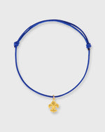 Load image into Gallery viewer, Fleur De Lis Charm Bracelet in Gold/Assorted Color Cord
