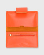 Load image into Gallery viewer, Small Phone Wallet Clutch in Orange Leather
