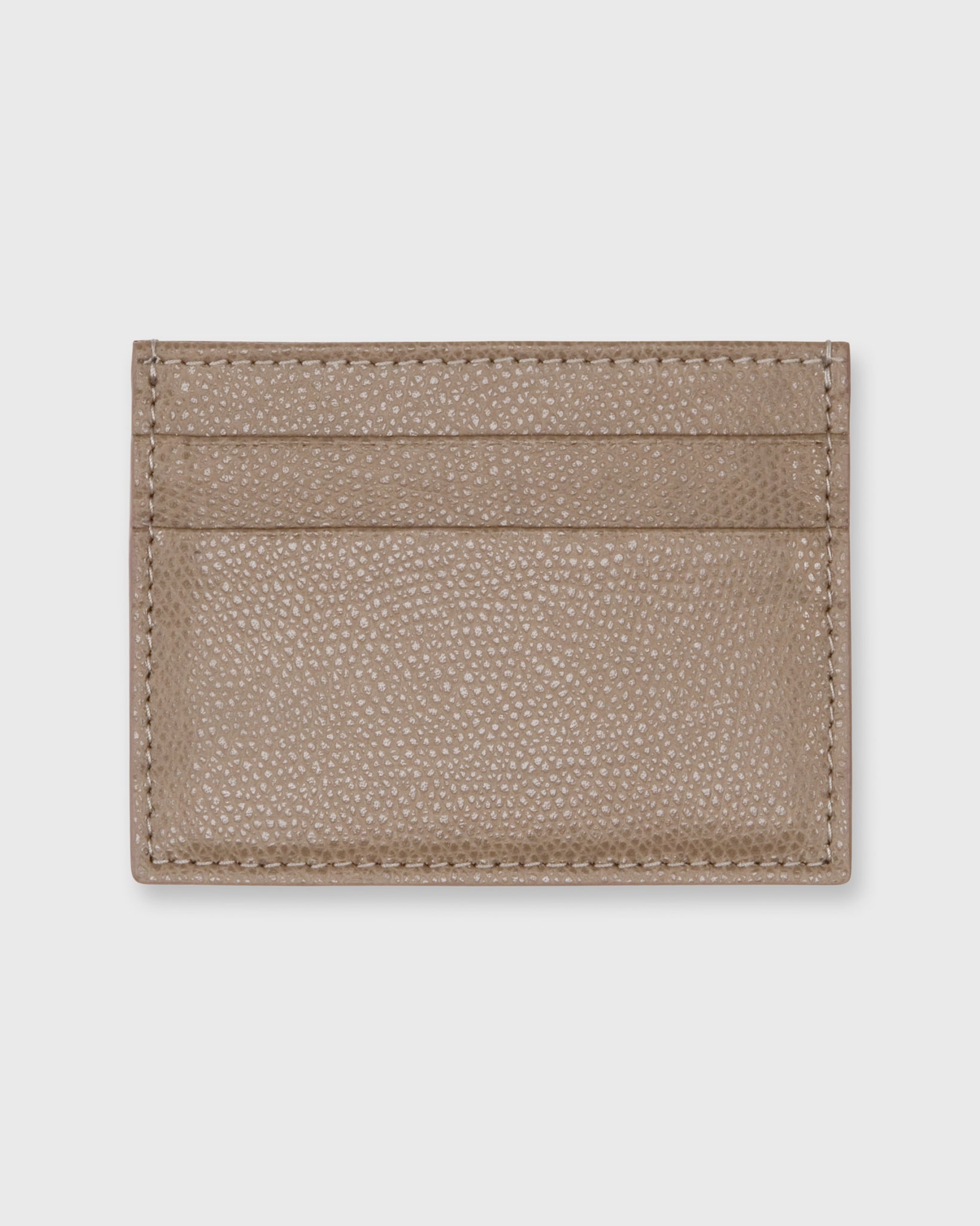 Card Holder in Taupe Leather