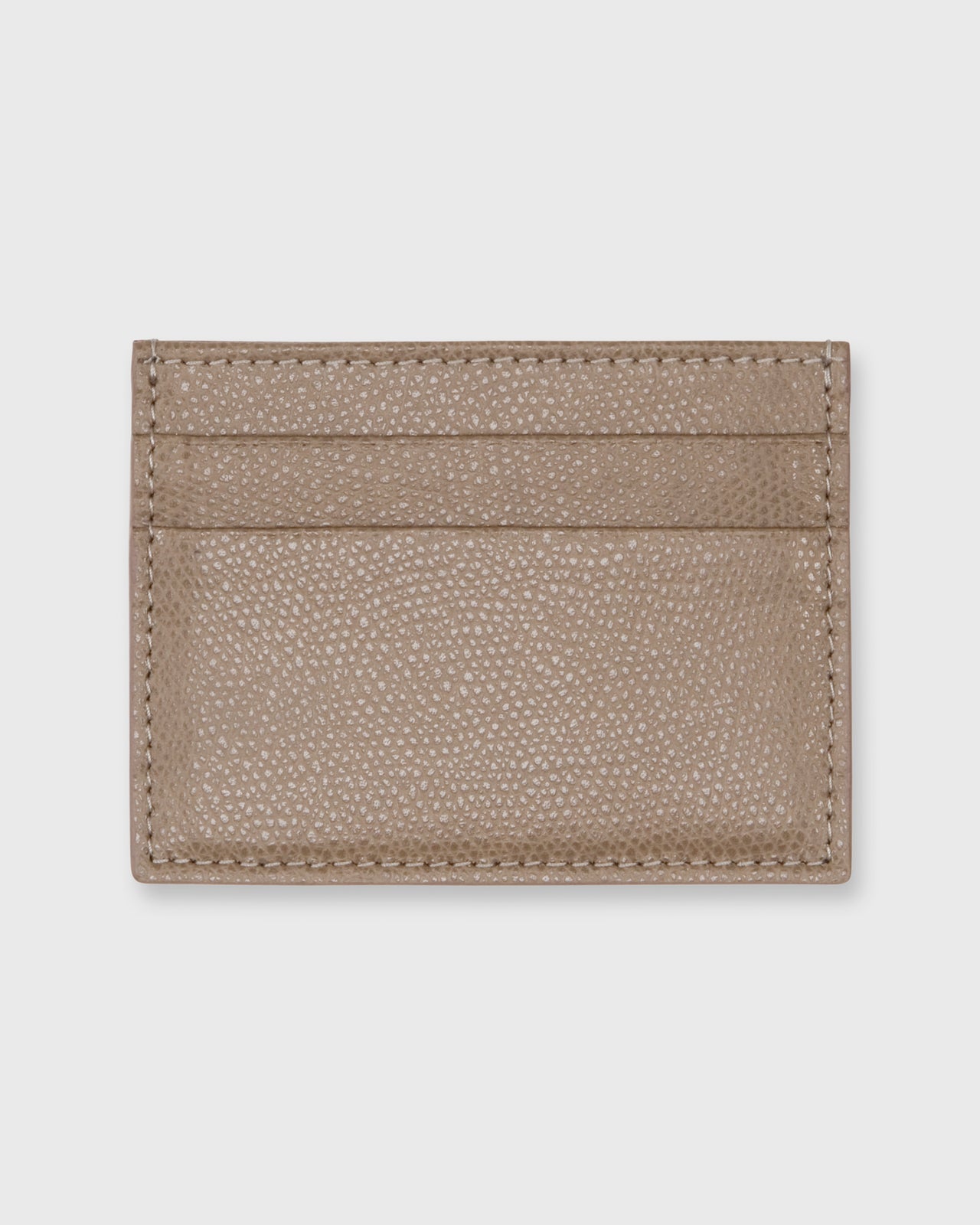 Card Holder in Taupe Leather