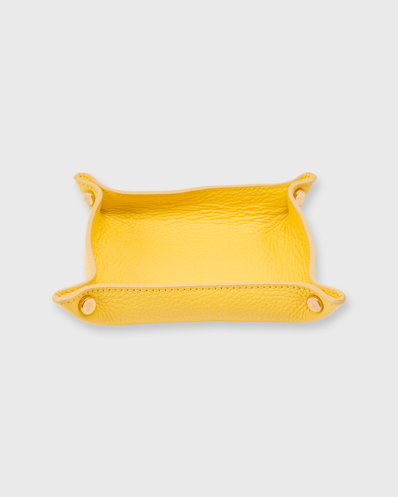 Soft Medium Square Tray in Sun Leather