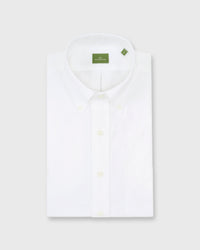 Button-Down Dress Shirt in White Oxford
