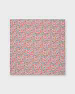 Load image into Gallery viewer, Cotton Print Pocket Square in Orange Eloise Liberty Fabric
