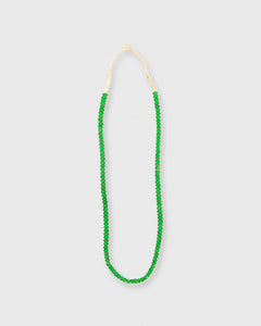 Small African Beads Green Whiteheart