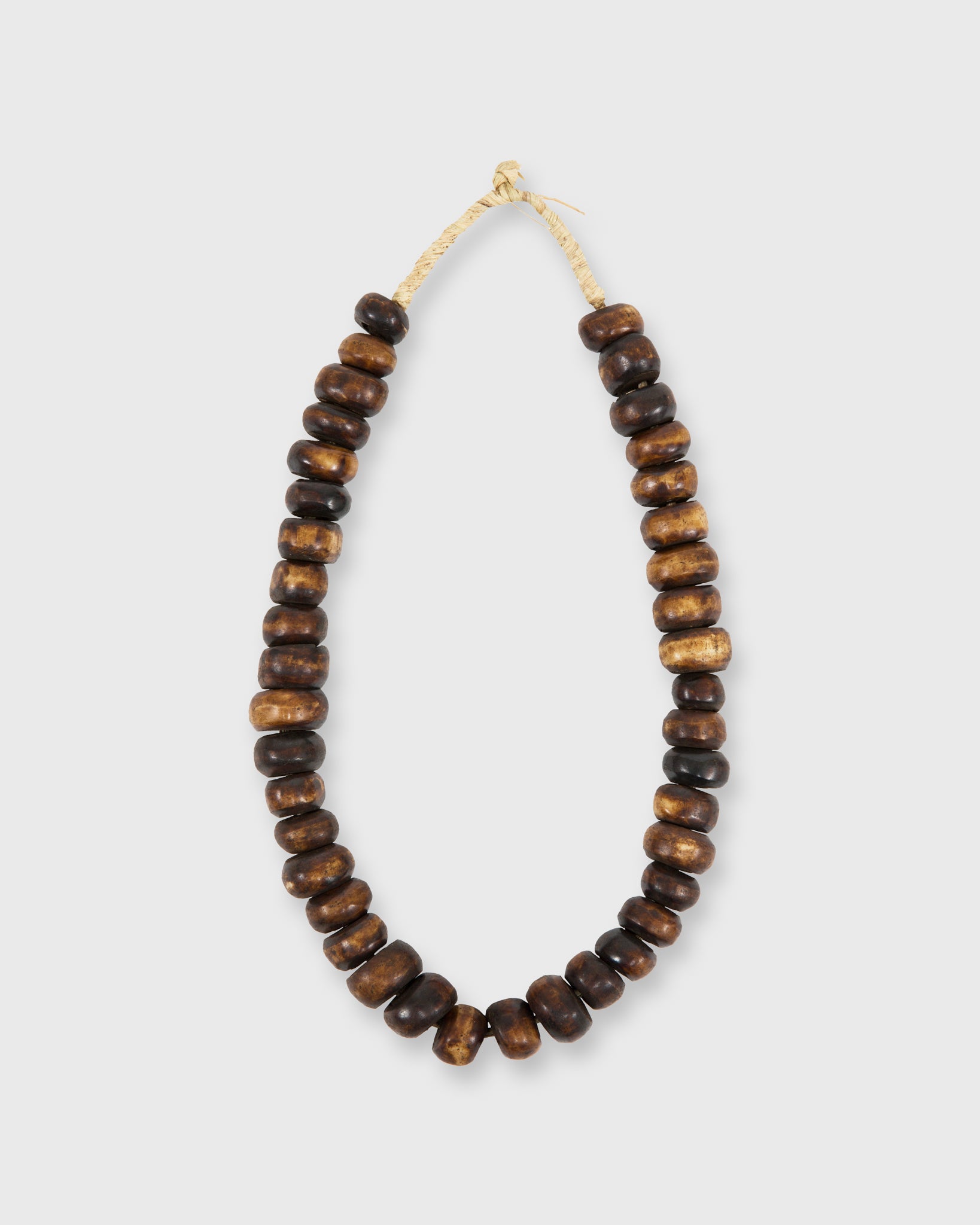 Large Cowbone Beads Brown