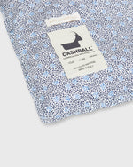 Load image into Gallery viewer, Cashball Blanket in Brown/Blue Speckled Rose Liberty Fabric
