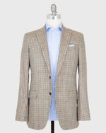 Load image into Gallery viewer, Virgil No. 2 Jacket in Stone/Brown/Forest Check Hopsack
