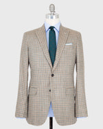 Load image into Gallery viewer, Virgil No. 2 Jacket in Stone/Brown/Forest Check Hopsack
