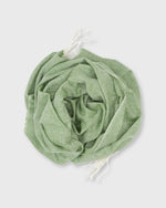 Load image into Gallery viewer, Cashmere Gauze Scarf in Green/White
