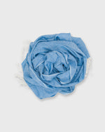Load image into Gallery viewer, Cashmere Gauze Scarf in Blue/White

