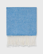 Load image into Gallery viewer, Cashmere Gauze Scarf in Blue/White
