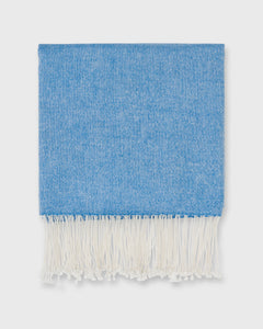 Cashmere Gauze Scarf in Blue/White