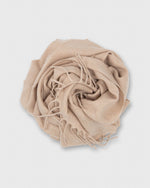 Load image into Gallery viewer, Handwoven Scarf in Pale Heather Wheat Brushed Cashmere Twill
