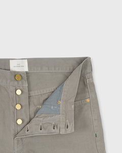Slim Straight 5-Pocket Pant in Grey Canvas