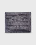 Load image into Gallery viewer, Card Holder in Navy Matte Alligator
