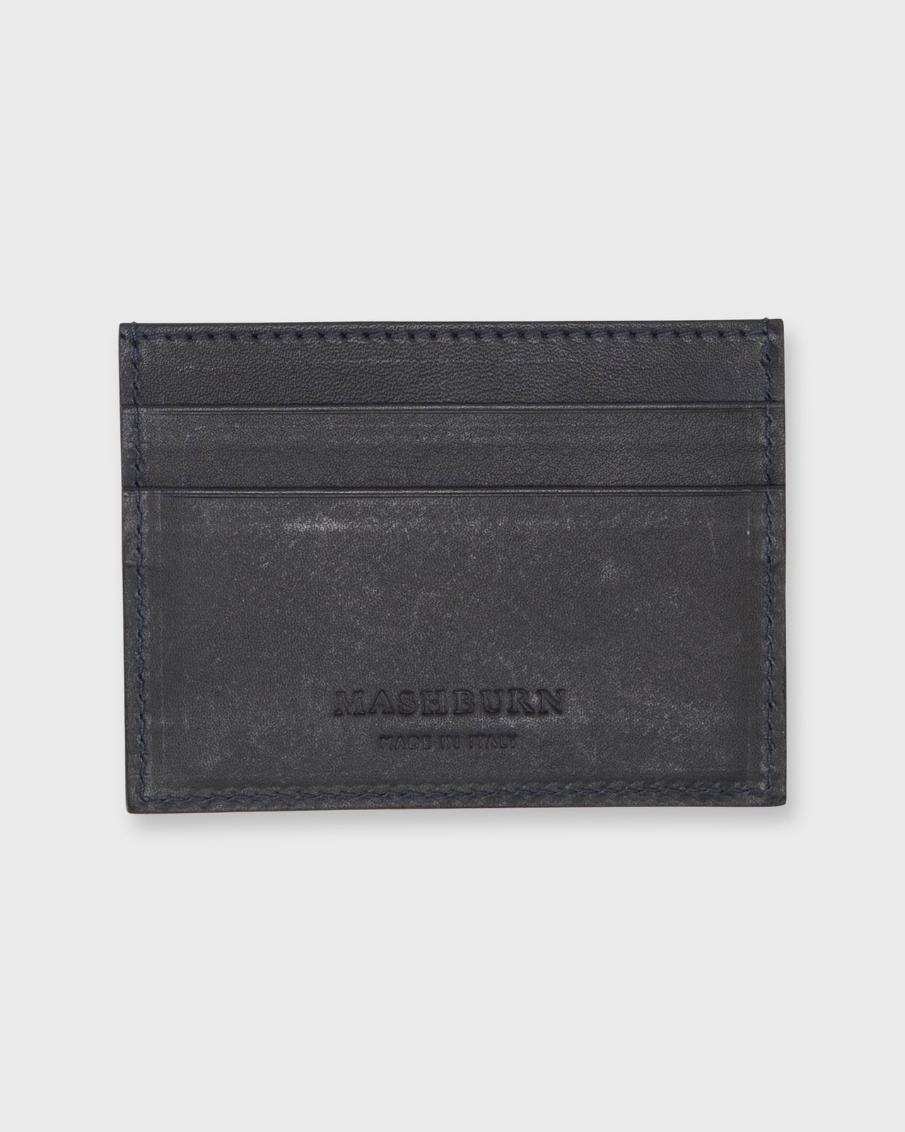 Card Holder in Navy Leather