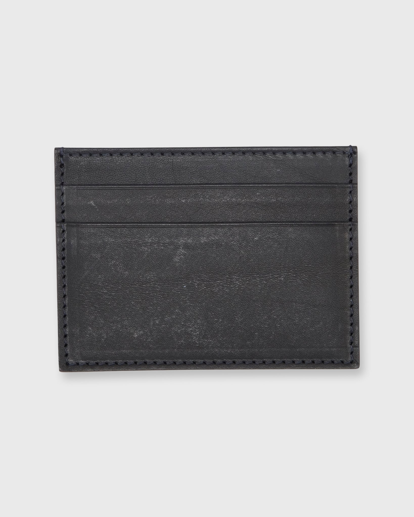 Card Holder in Navy Leather