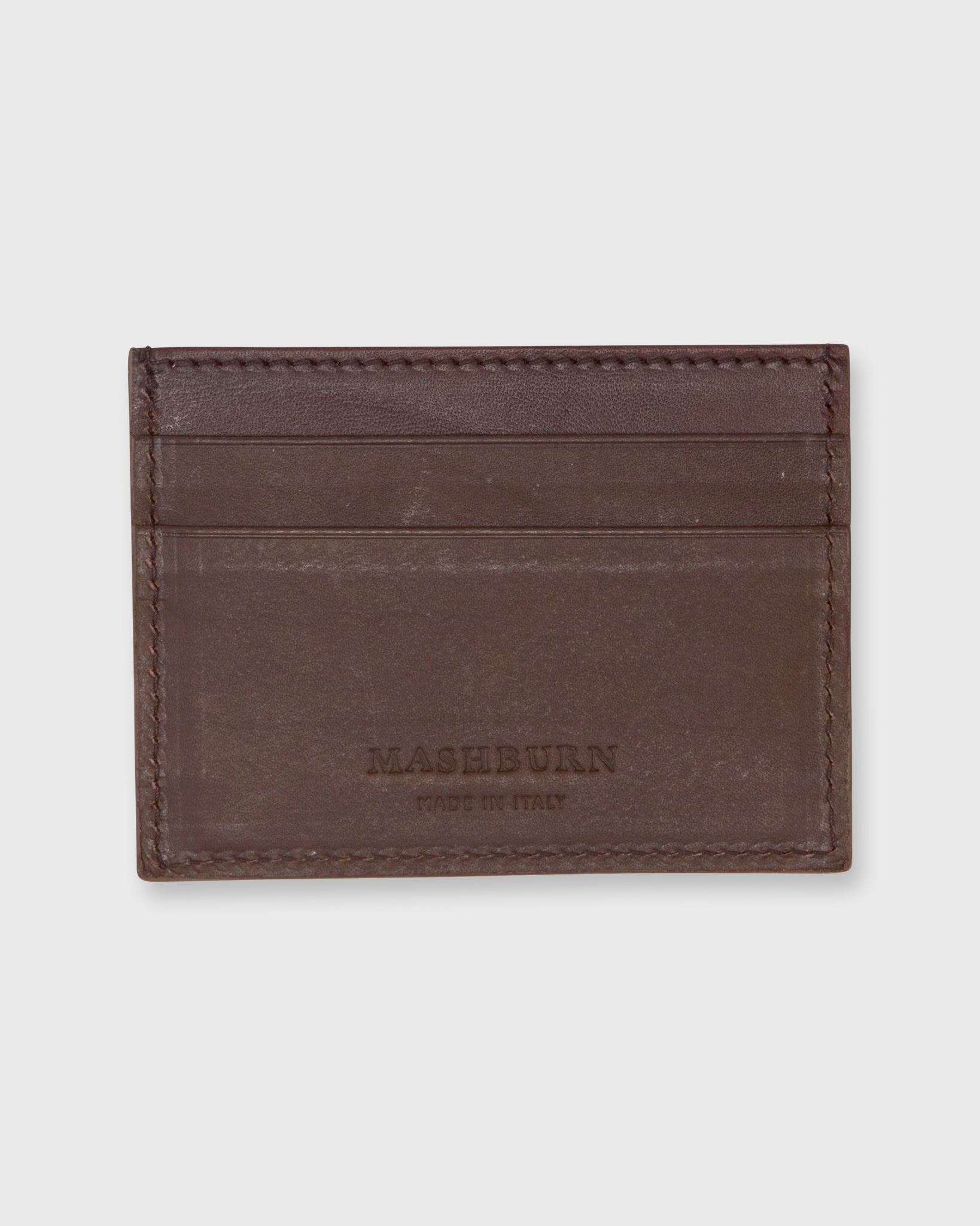 Dark Brown Leather Card Wallet