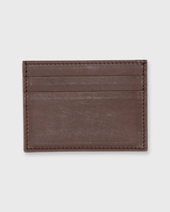 Card Holder in Dark Brown Leather