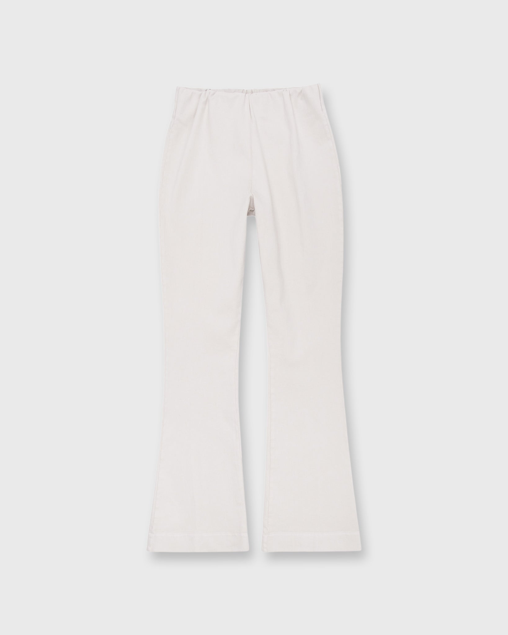 Faye Flare Cropped Pant in Taupe Garment-Dyed Stretch Twill