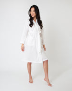Load image into Gallery viewer, Darcey Robe in White Cotton Lawn
