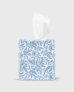 Tissue Box Cover in Blue Multi Hope Springs Liberty Fabric
