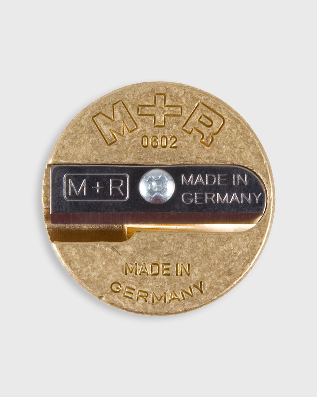 Double Round Pencil Sharpener in Metal