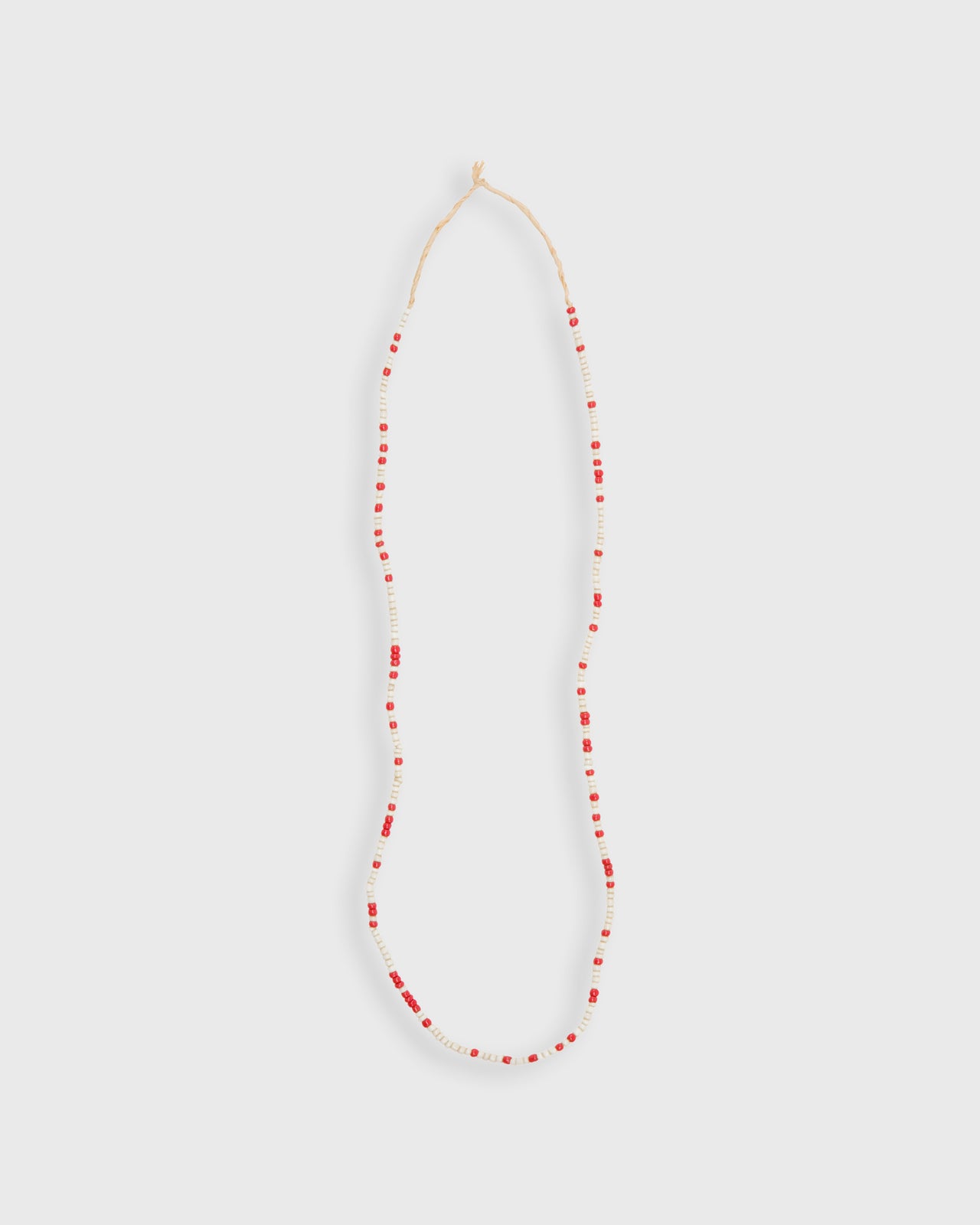 Tiny African Beads in Red/White