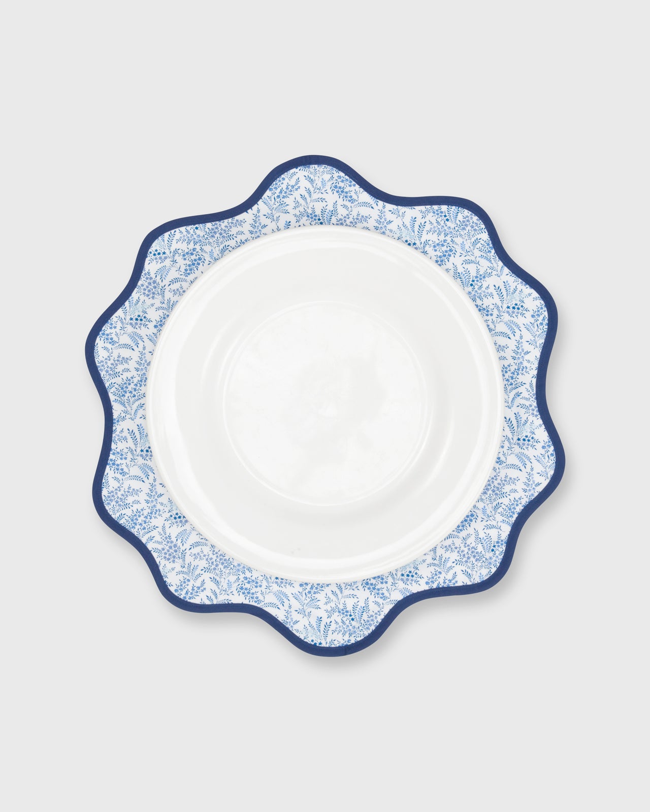 Scallop Edge Placemat in Blue/White Hope Springs Liberty Fabric