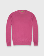 Load image into Gallery viewer, Fine-Gauge Crewneck Sweater in Rose Cashmere
