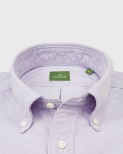 Button-Down Sport Shirt in Lavender Oxford