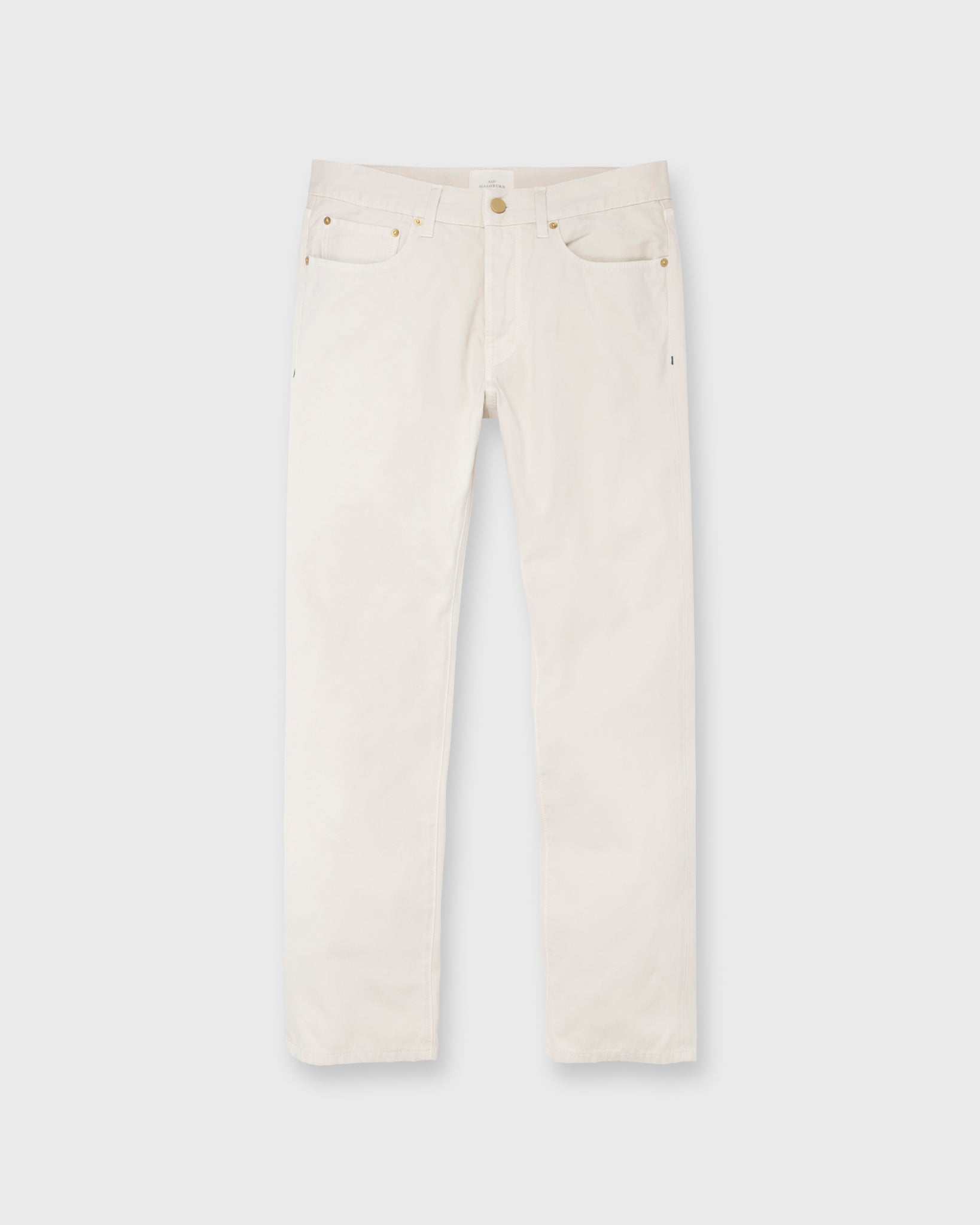 Slim Straight 5-Pocket Pant in Stone Bedford Cord