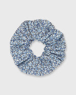 Load image into Gallery viewer, Large Scrunchie in Blue Multi Pepper Liberty Fabric
